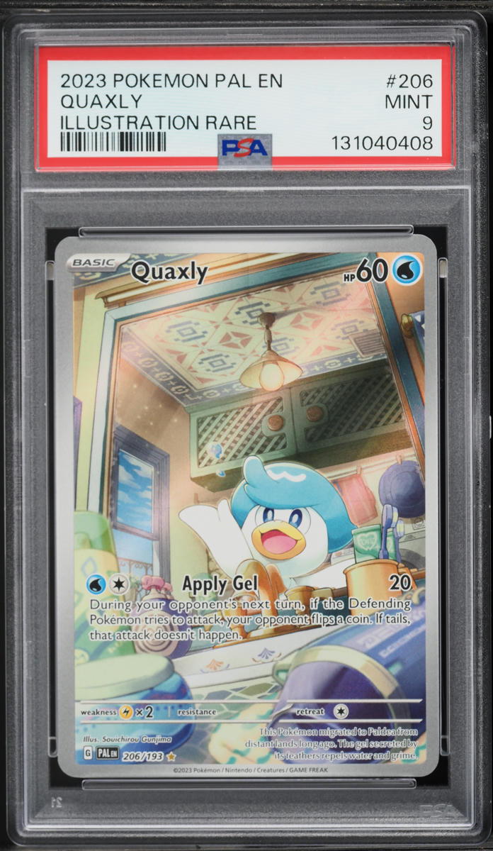 2023 Pokemon Scarlet & Violet Paldea Evolved IR Quaxly #206 PSA 9 MINT