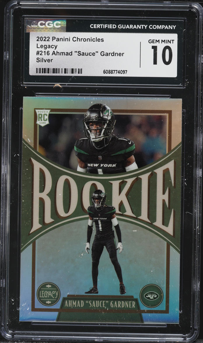 2022 Panini Chronicles Legacy Silver Ahmad Sauce Gardner ROOKIE