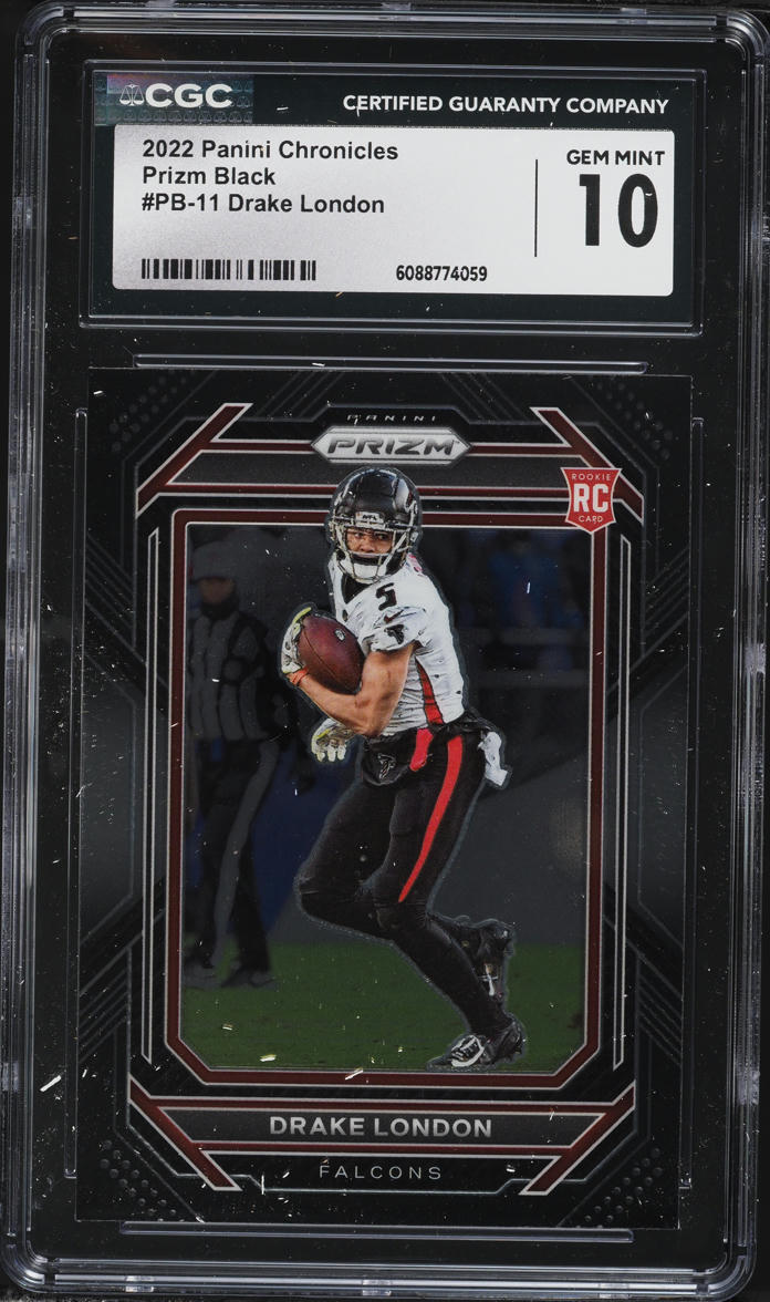 2022 Panini Chronicles Prizm Black Drake London ROOKIE #PB-11 CGC 10 GEM MINT