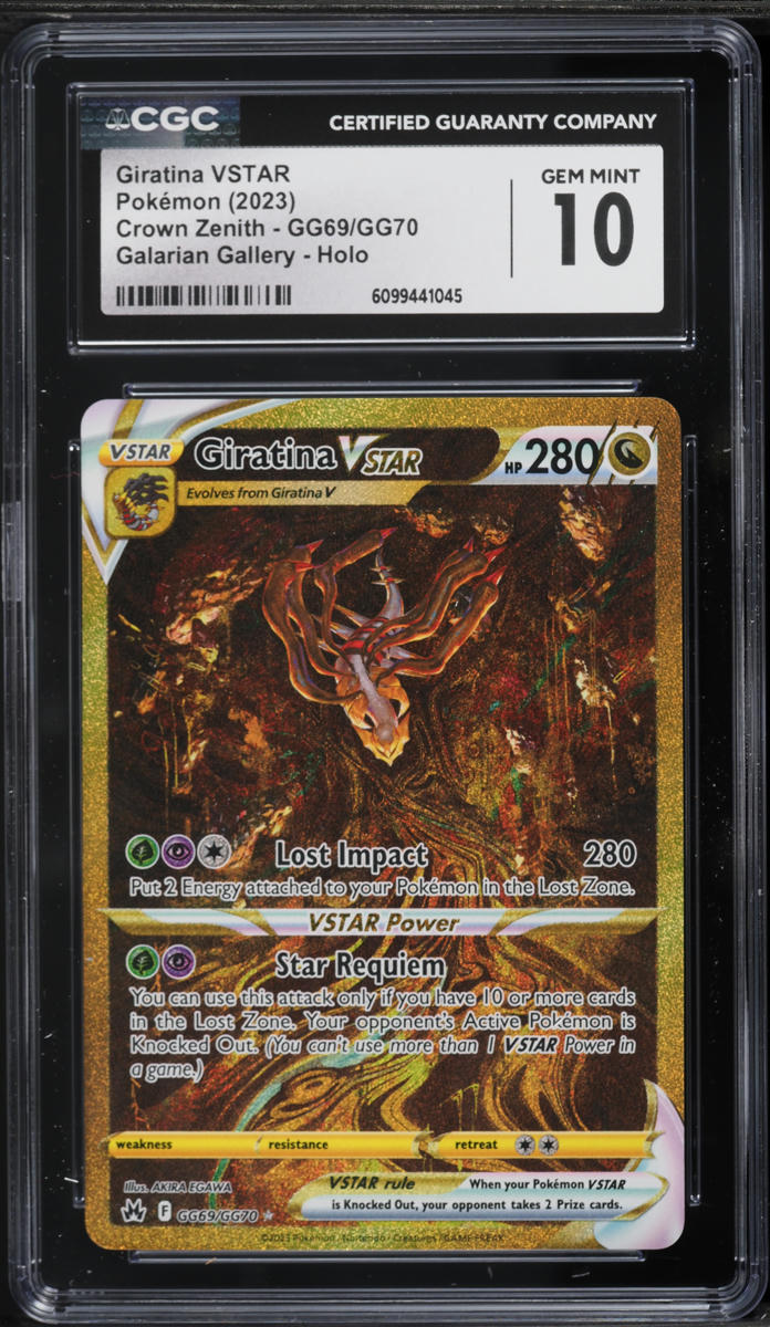 2023 Pokemon Sword & Shield Crown Zenith Gold Rare Giratina VSTAR