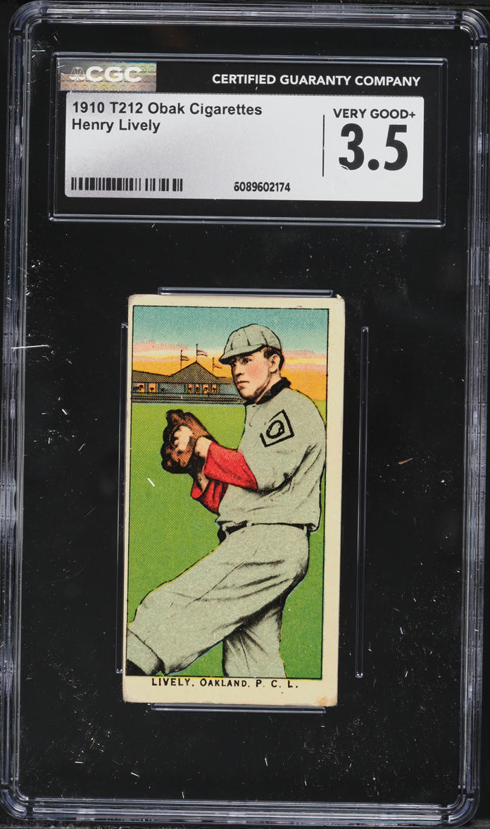 1910 T212 Obak Henry Lively CGC 3.5 VG+