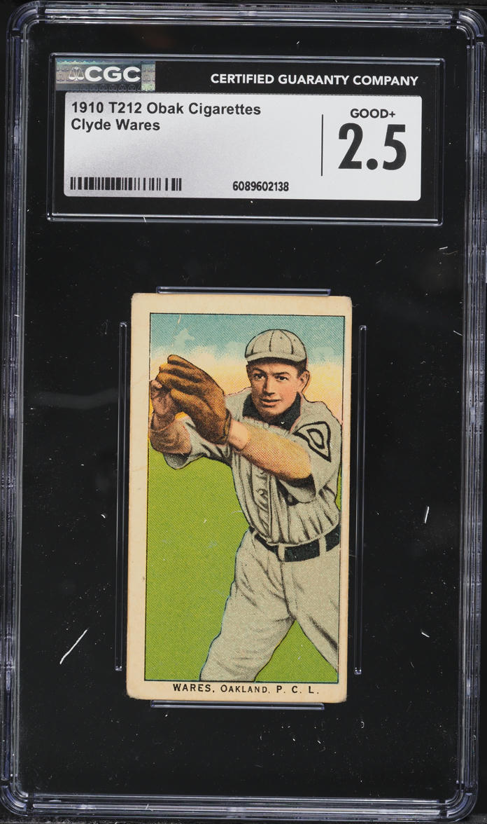 1910 T212 Obak Clyde Wares CGC 2.5 GD+
