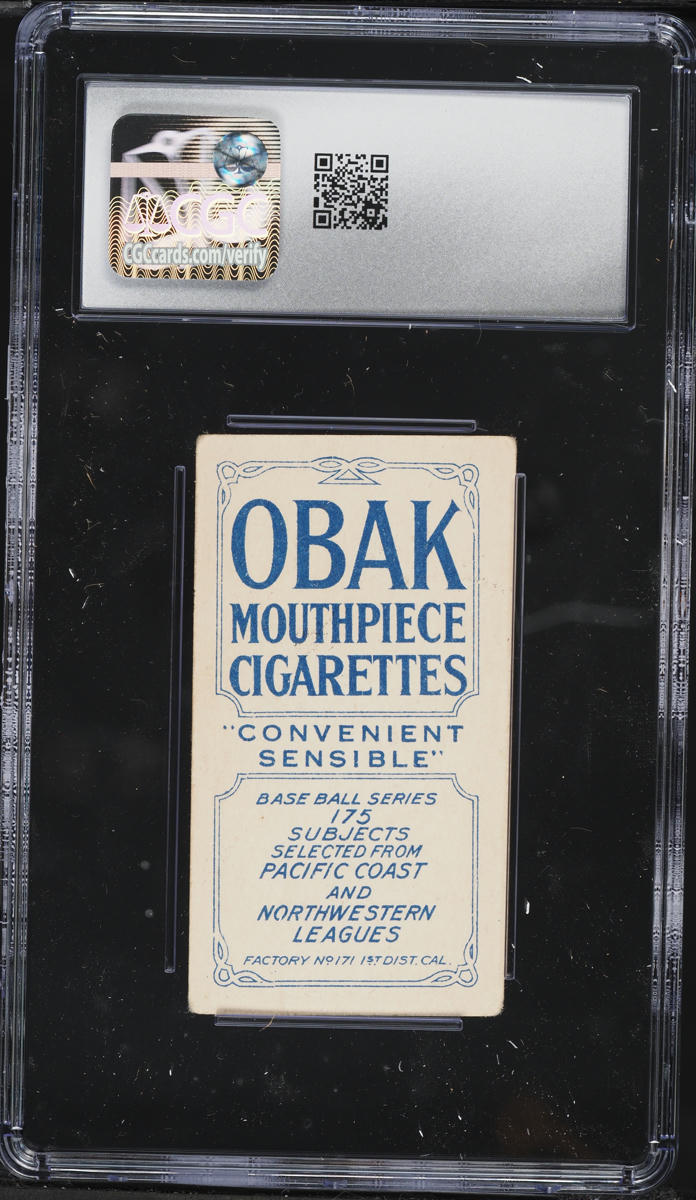 1909 T212 Obak Harry Nelson CGC 3.5 VG+