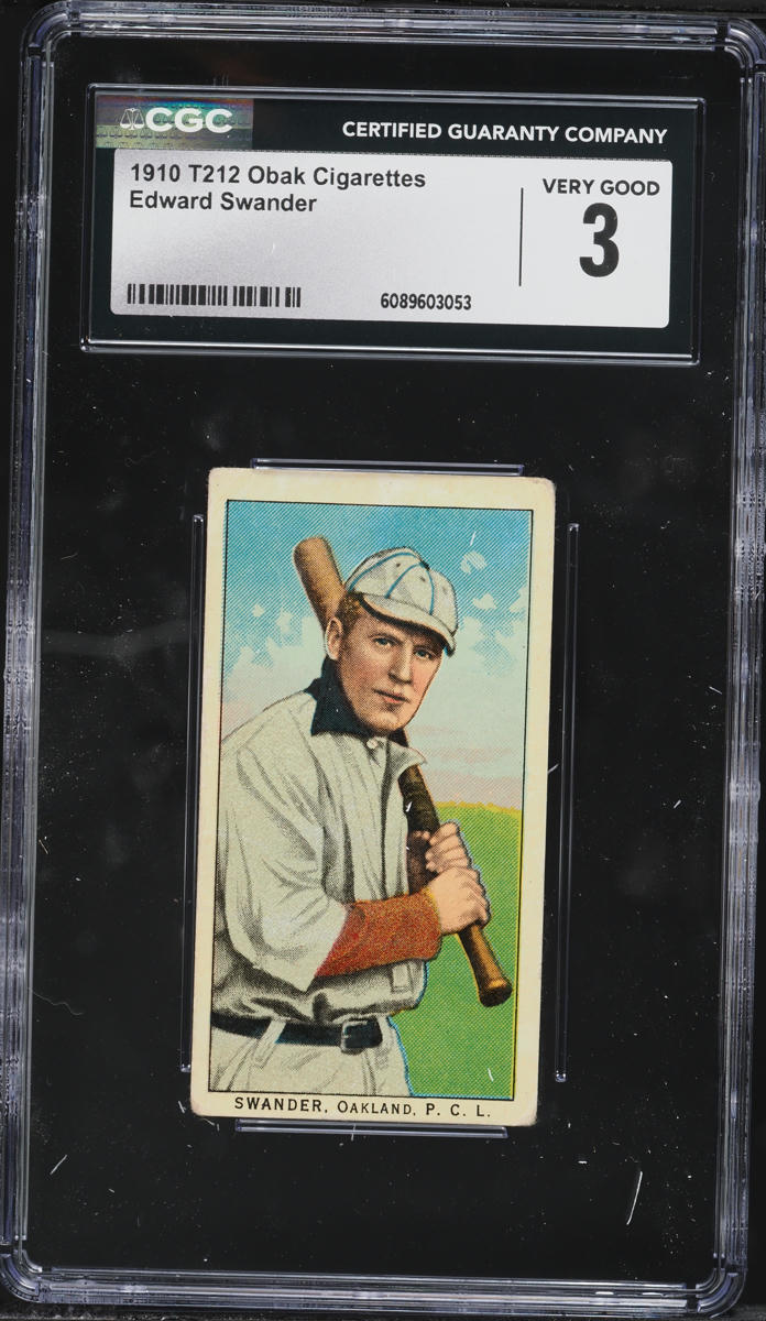 1910 T212 Obak Edward Swander CGC 3 VG