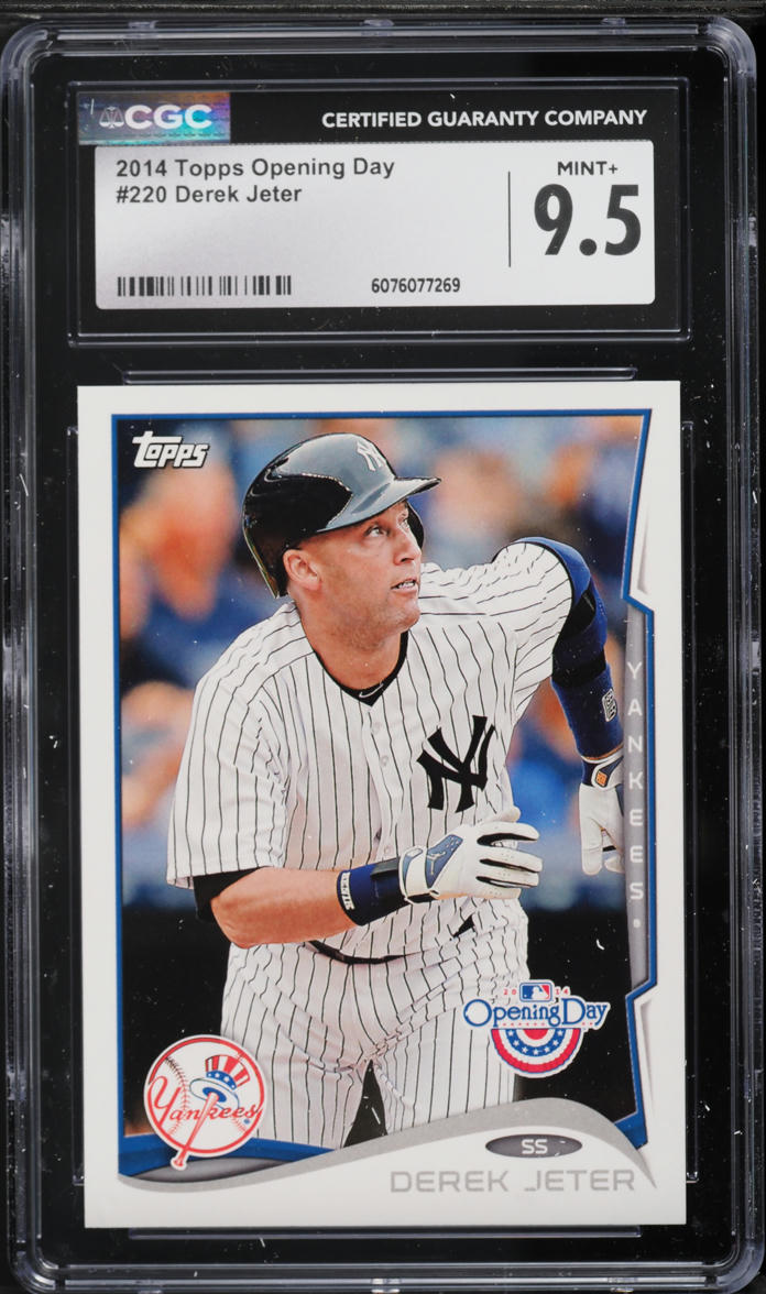 2014 Topps Opening Day Derek Jeter #220 CGC 9.5 MINT+