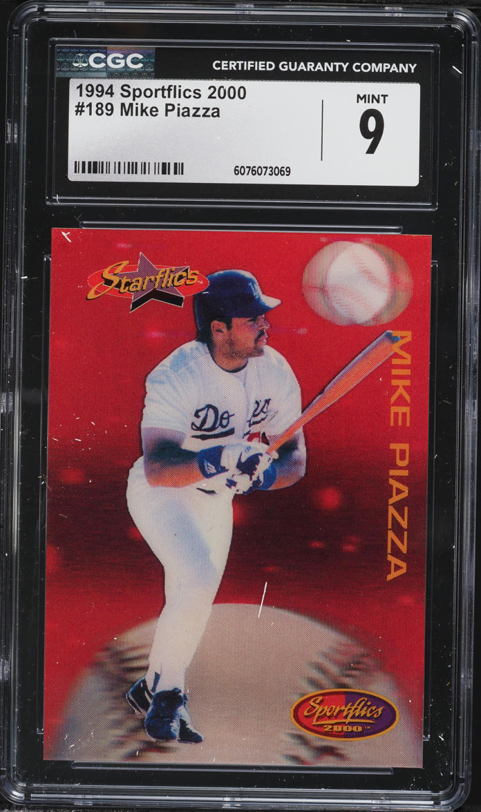 1994 Sportflics 2000 Starflics Mike Piazza #189 CGC 9 MINT on