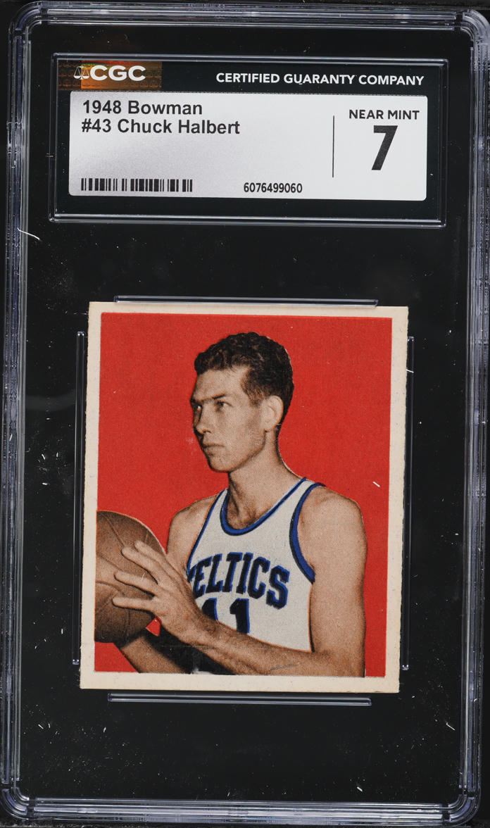 1948 Bowman Basketball Chuck Halbert #43 CGC 7 NRMT