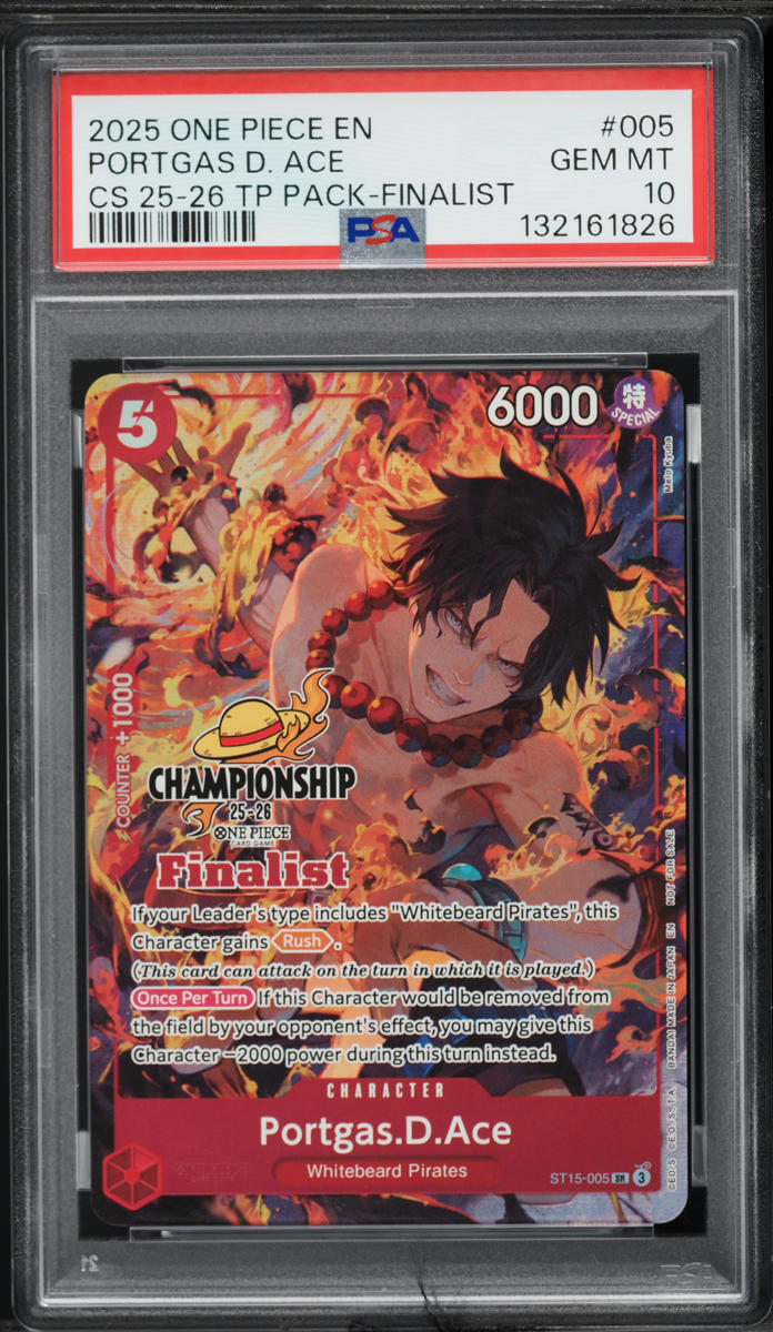 2025 One Piece Championship 25-26 Top Player Pack Finalist Alt Art