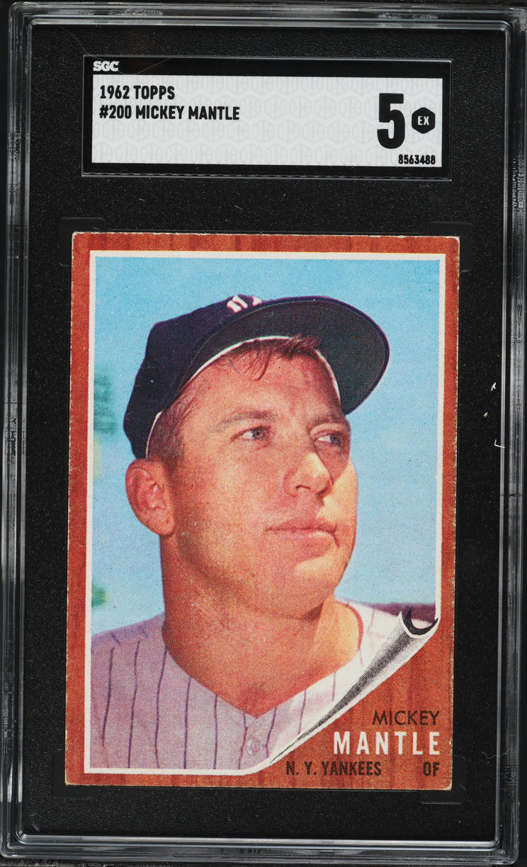 1962 Topps Mickey Mantle #200 SGC 5 EX