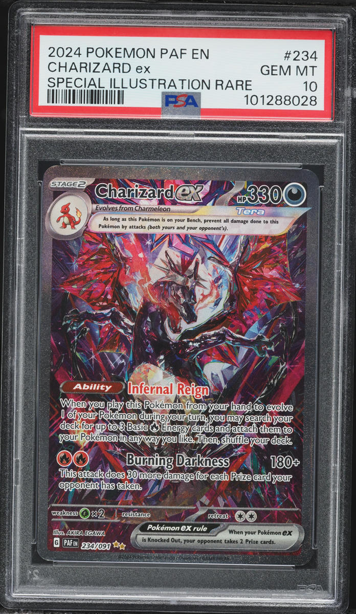 2024 Pokemon Scarlet & Violet Paldean Fates SIR Charizard EX #234 PSA 10 GEM MINT