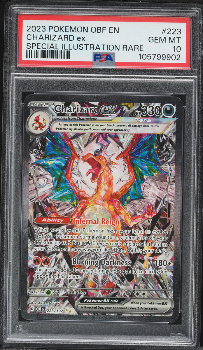 2023 Pokemon Scarlet & Violet Obsidian Flames SIR Charizard Ex #223 PSA 10 GEM MINT