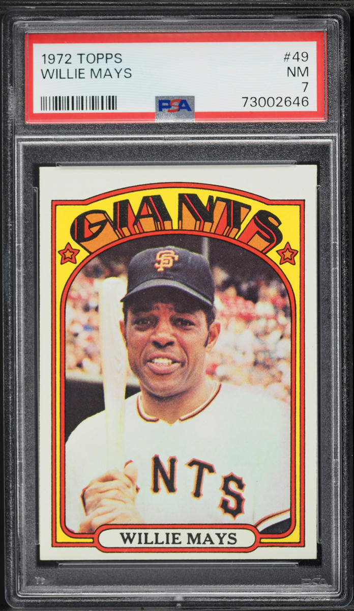 1972 Topps Willie Mays #49 PSA 7 NRMT
