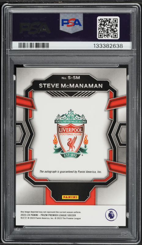 2023 Panini Prizm Premier League Signatures Steve McManaman AUTO