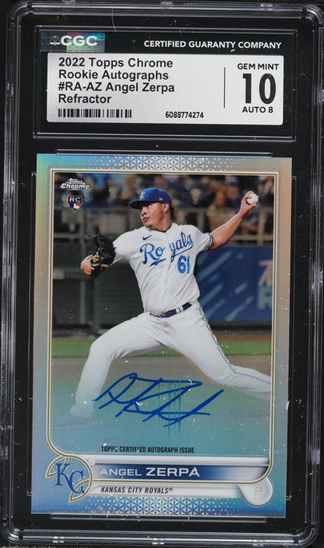 2022 Topps Chrome Refractor Angel Zerpa ROOKIE AUTO /499 #RA-AZ