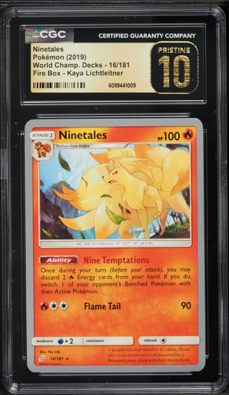 2022 Pokemon Japanese Special Deck Kit Reverse Holo Ninetales #004 CGC 10  PRISTINE on Fanatics Collect