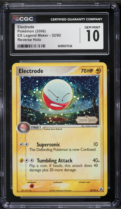 1999 Pokemon Base Set Shadowless 1st Edition Electrode #21 CGC 9.5