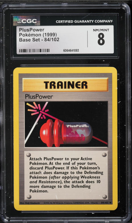 plus power pokemon card PlusPower Trainer Uncommon Base Set 84/102 Pokmon Cards CollexyLux this set delivers powerful promos PlusPower #84 Prices | Pokemon