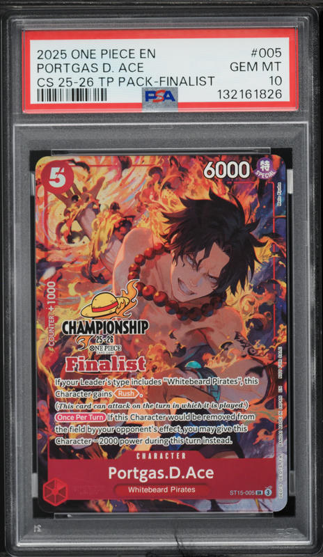 エースtop player one piece championship Portgas.D.Ace [Championship 25-26 Champion] ST15-005 Prices | One