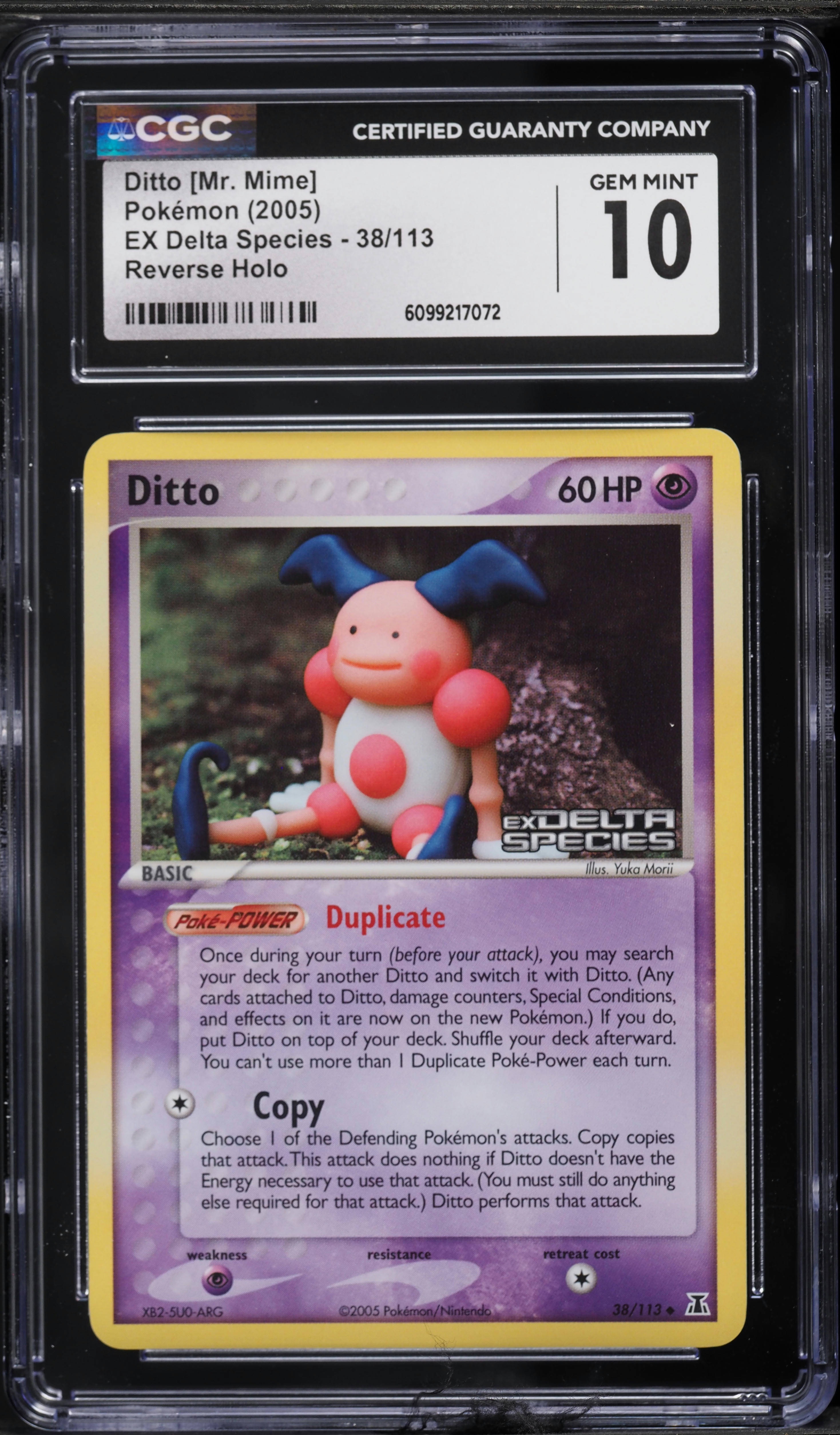 2005 Pokemon EX Delta Species Reverse Holo Ditto [Mr. Mime] #38