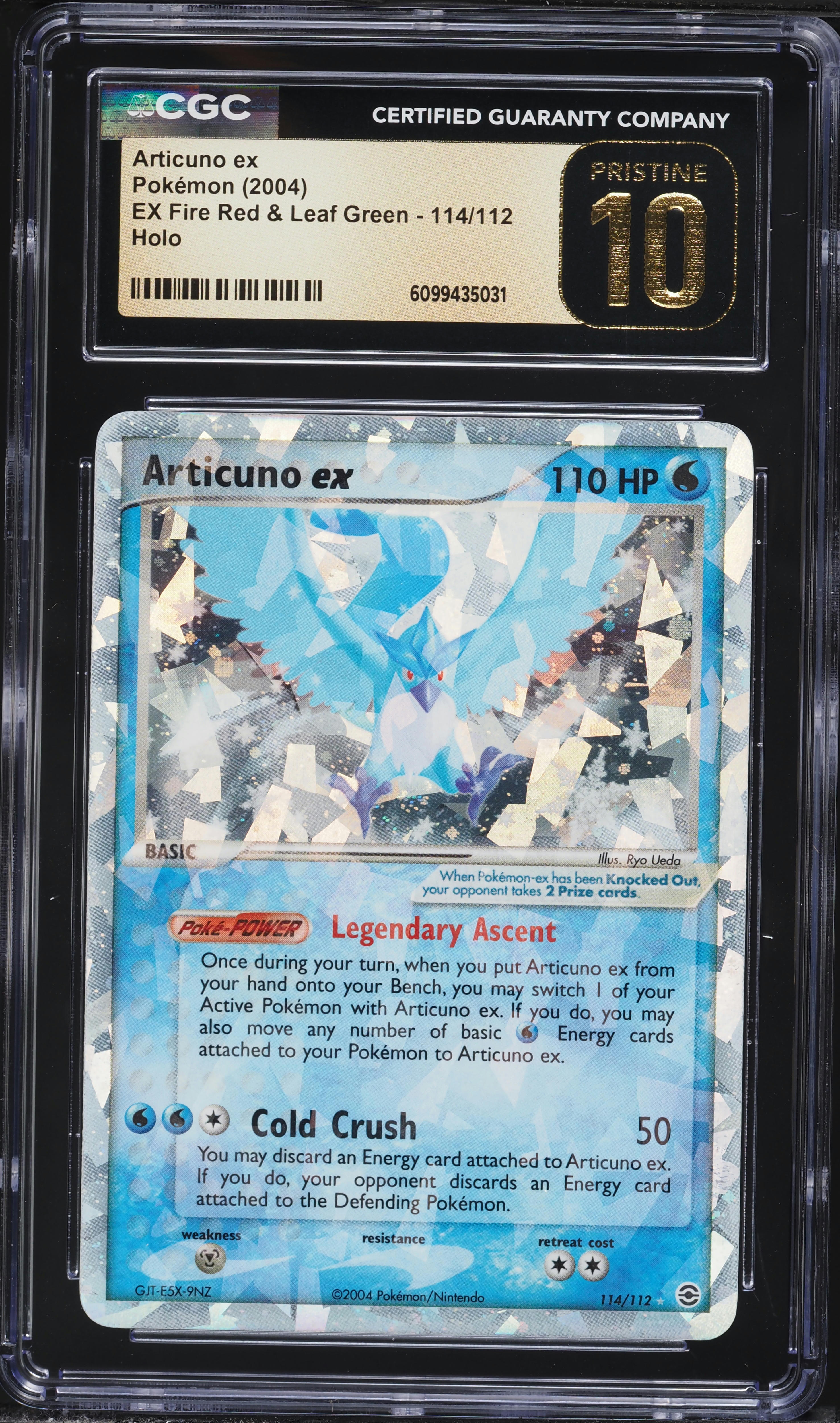 2004 Pokemon EX Fire Red & Leaf Green Articuno EX #114 CGC 10