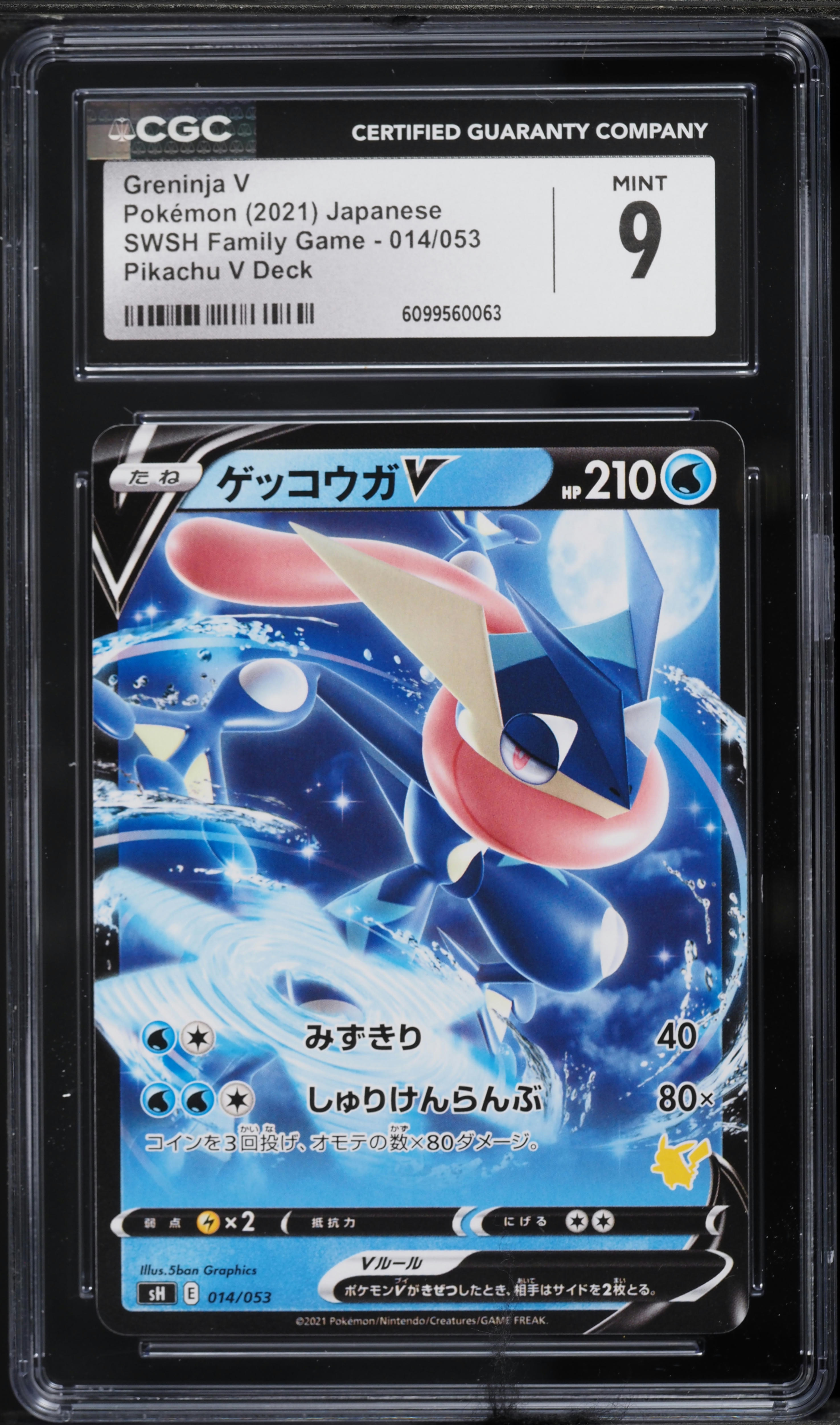 2021 Pokemon Japanese Sword & Shield Family Game Pikachu V Deck