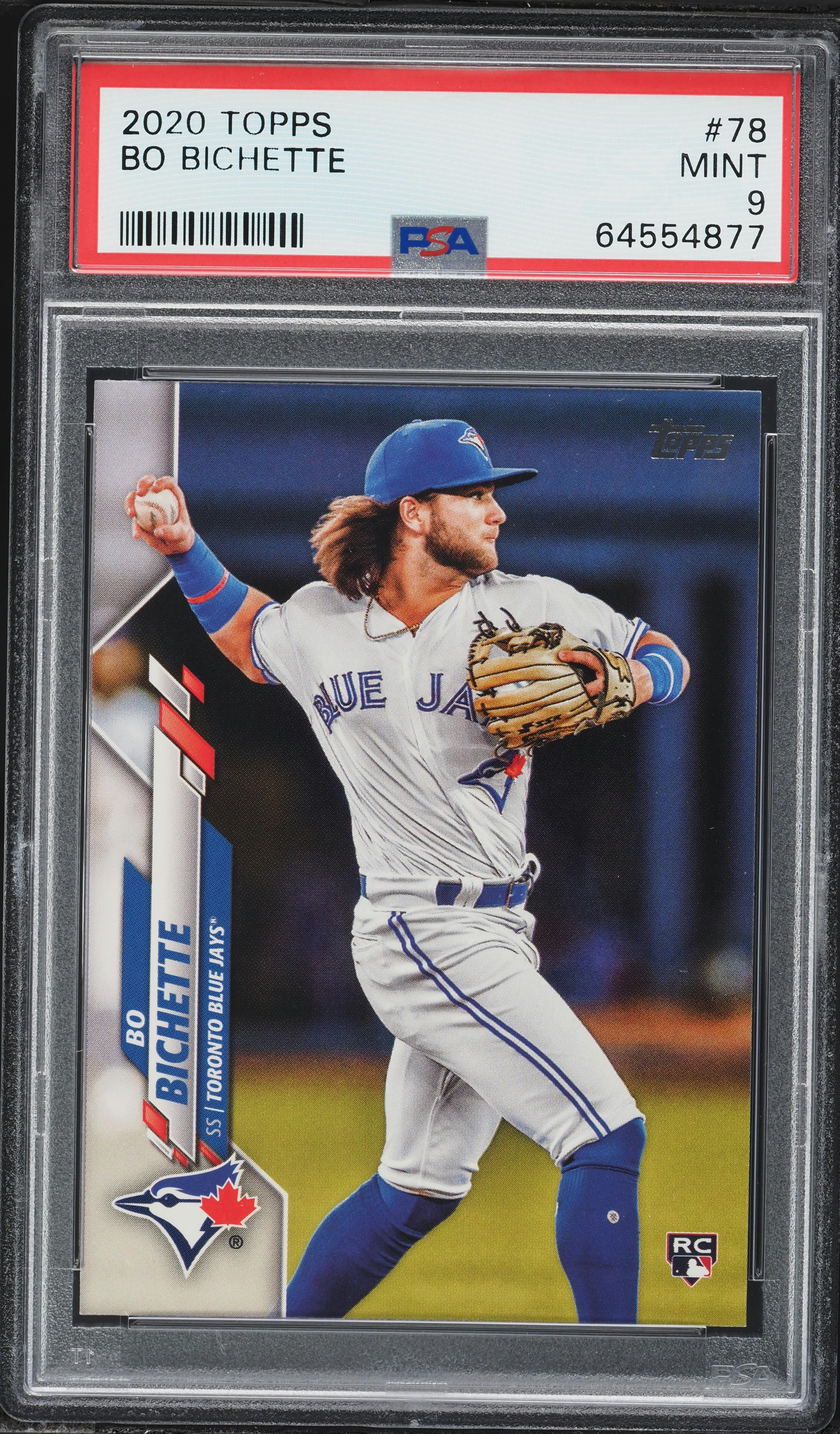 2020 Topps Bo Bichette ROOKIE #78 PSA 9 MINT on Fanatics Collect