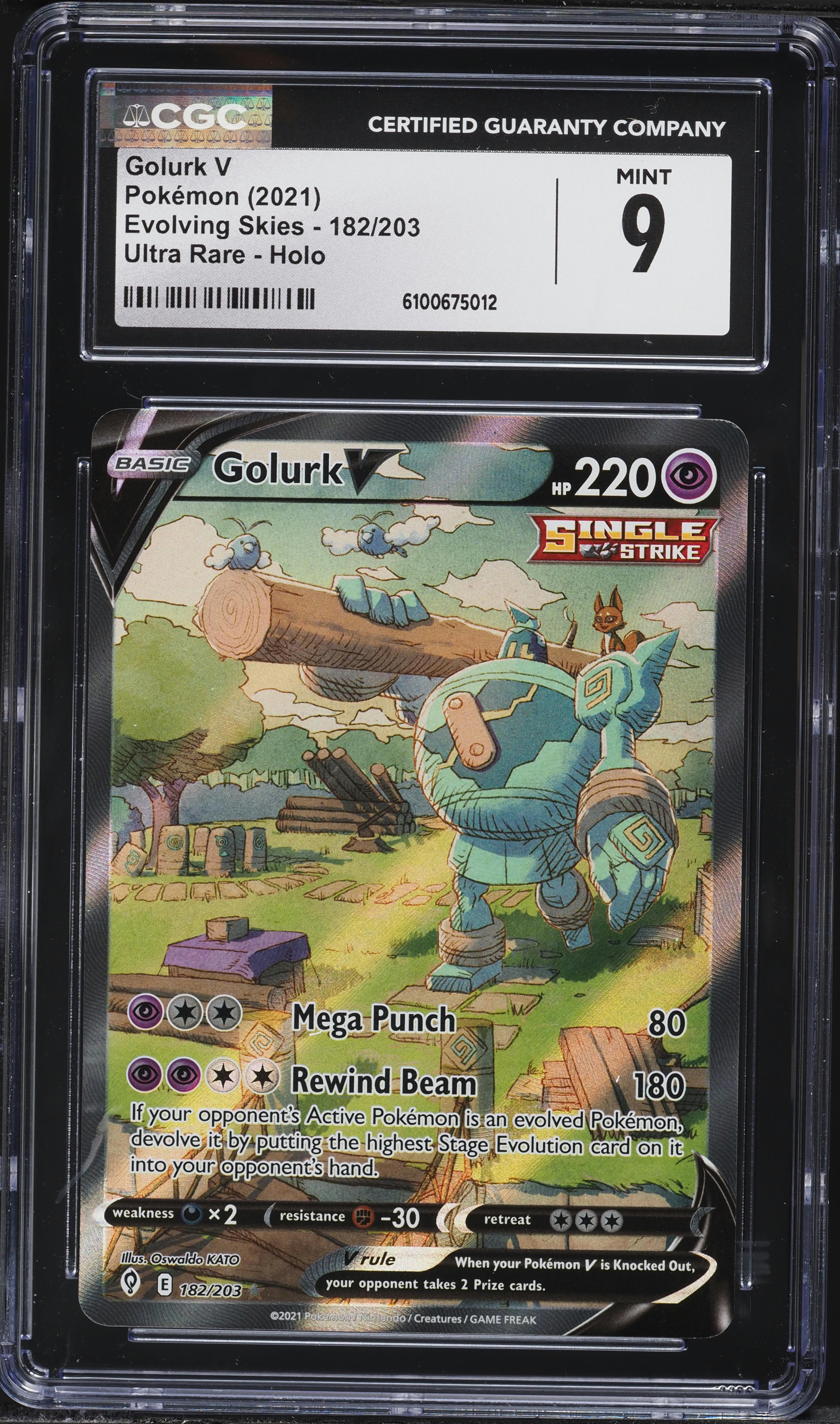 golurk v pokemon card value Golurk V - SWSH07: Evolving Skies [ULTRA RARE]