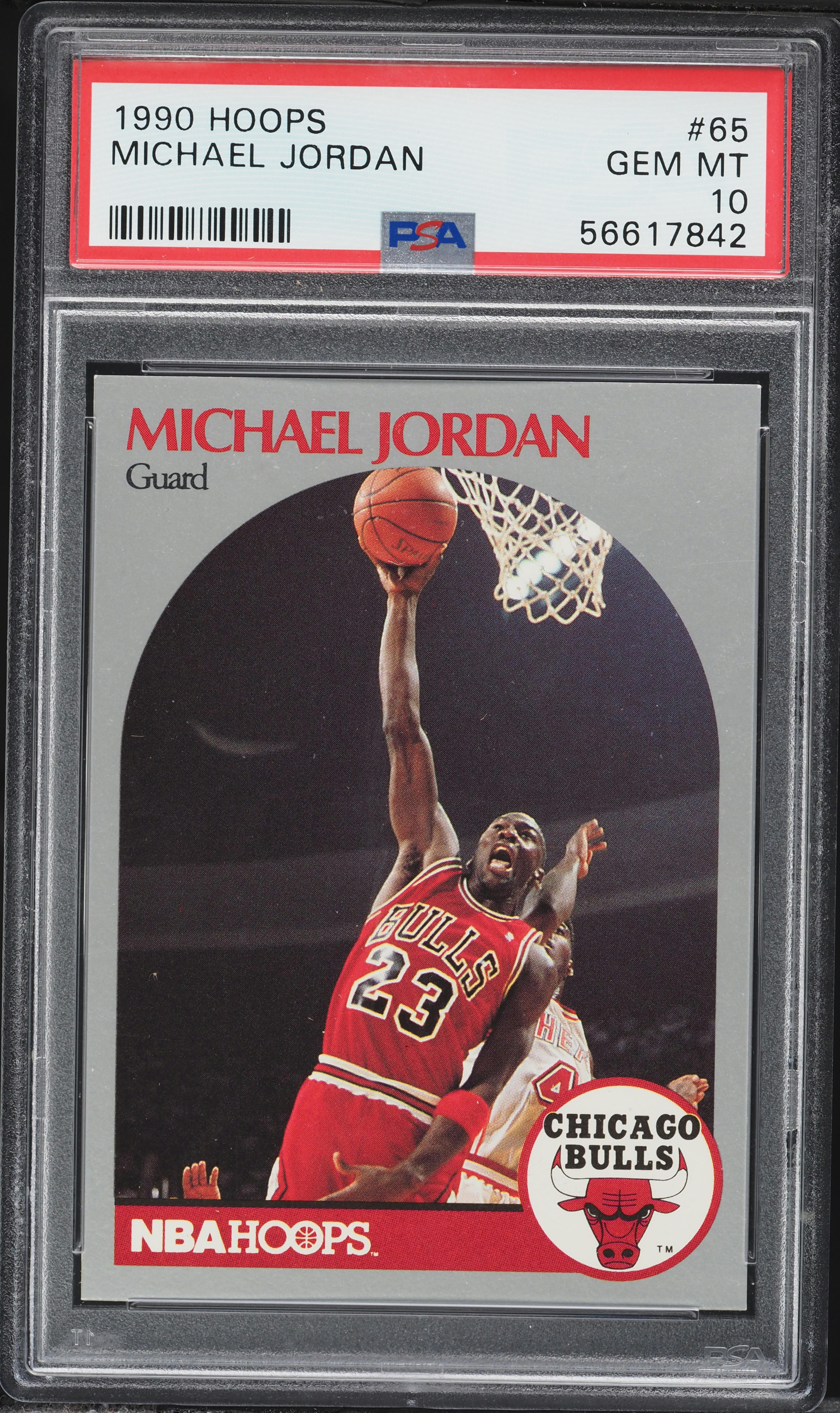 1990 Hoops Michael Jordan #65 PSA 10 GEM MINT on Fanatics Collect