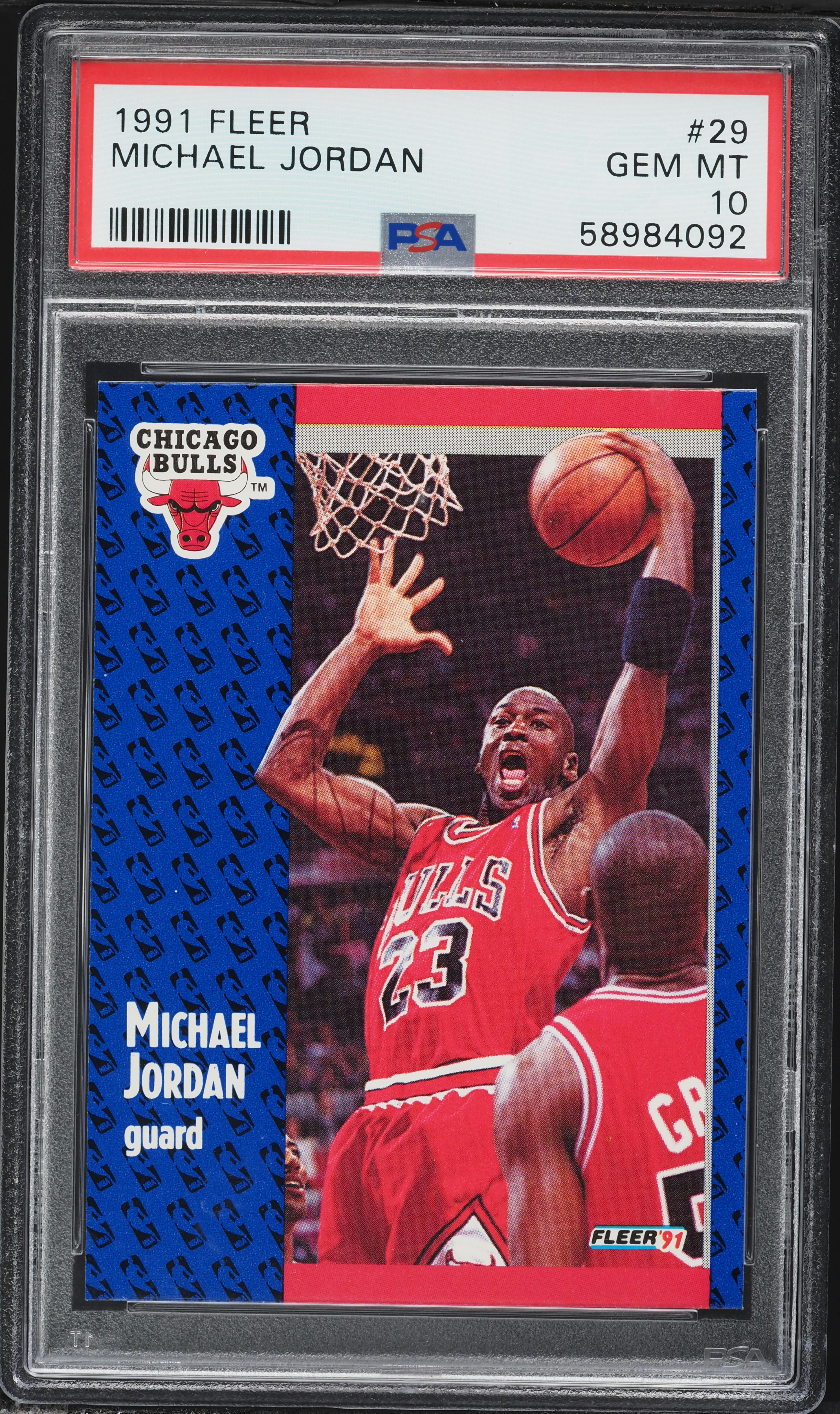 1991 Fleer Basketball Michael Jordan #29 PSA 10 GEM MINT on