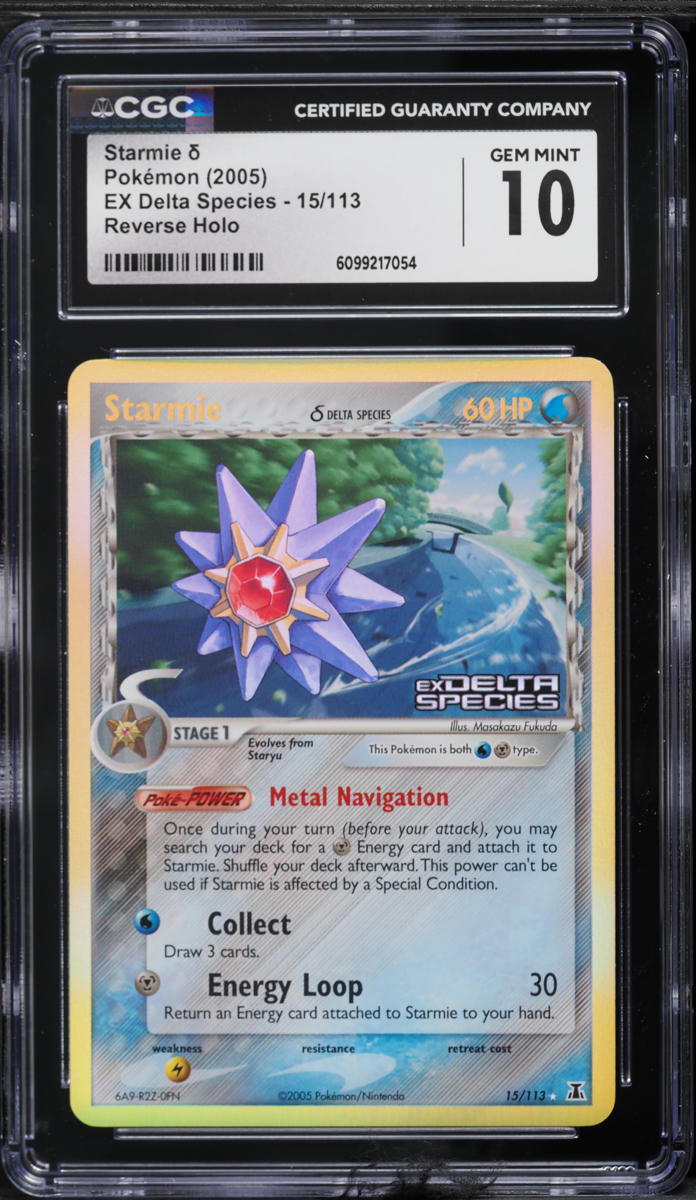 2005 Pokemon EX Delta Species Reverse Holo Starmie #15 CGC 10 GEM MINT