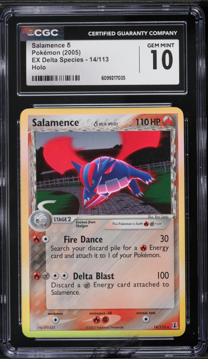 2005 Pokemon EX Delta Species Holo Salamence #14 CGC 10 GEM MINT