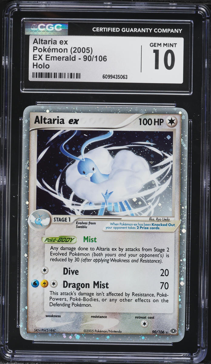 2005 Pokemon EX Emerald Holo Altaria ex #90 CGC 10 GEM MINT