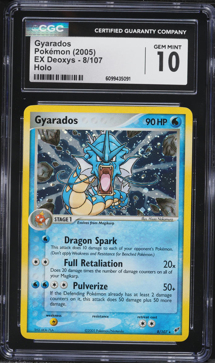 2005 Pokemon EX Deoxys Holo Gyarados #8 CGC 10 GEM MINT
