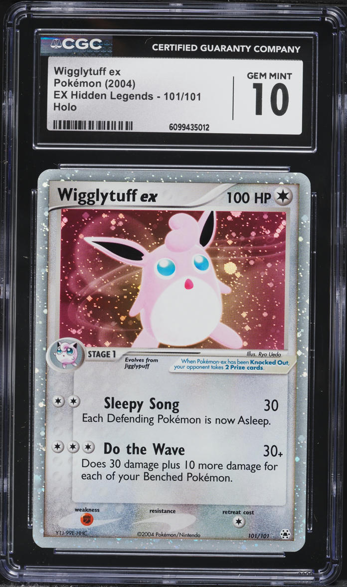 2004 Pokemon EX Hidden Legends Holo Wigglytuff ex #101 CGC 10 GEM MINT
