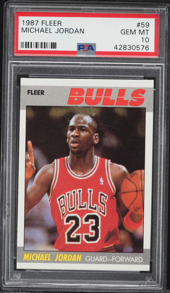1987 Fleer Basketball Michael Jordan #59 PSA 10 GEM MINT
