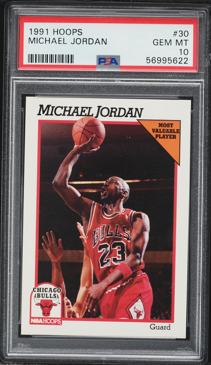 1991 Hoops Michael Jordan #30 PSA 10 GEM MINT on Fanatics Collect