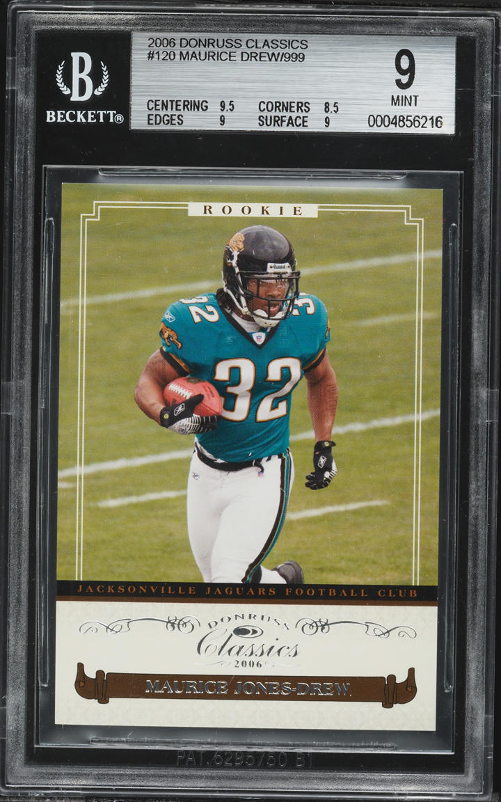 2006 Donruss Classics Maurice Drew ROOKIE /999 #120 BGS 9 MINT