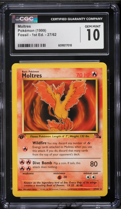 1999 Pokemon Japanese ANA Promo All Nippon Airways Moltres #145