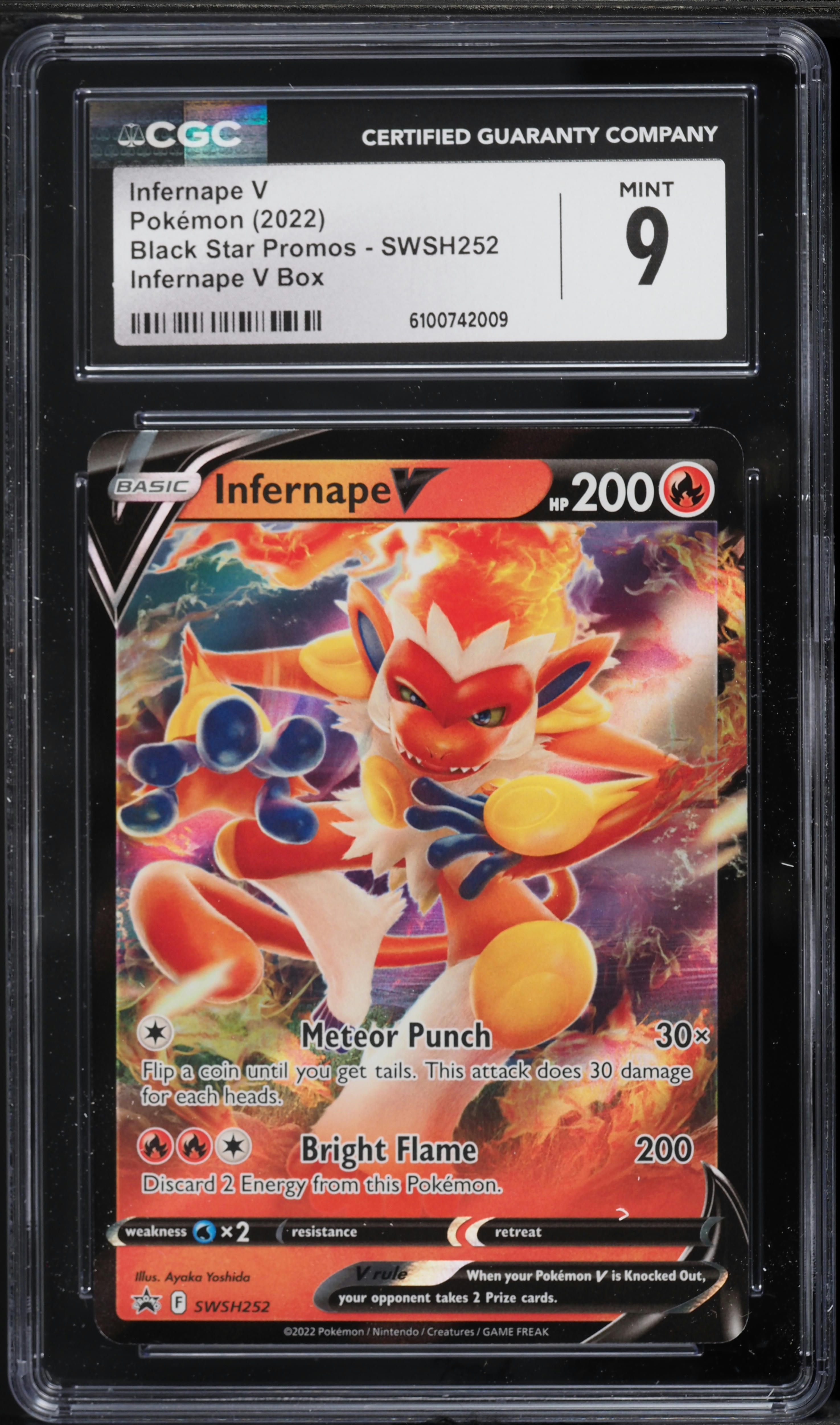 Pokemon Sword & Shield Promo Holo Rare Infernape V Swsh252