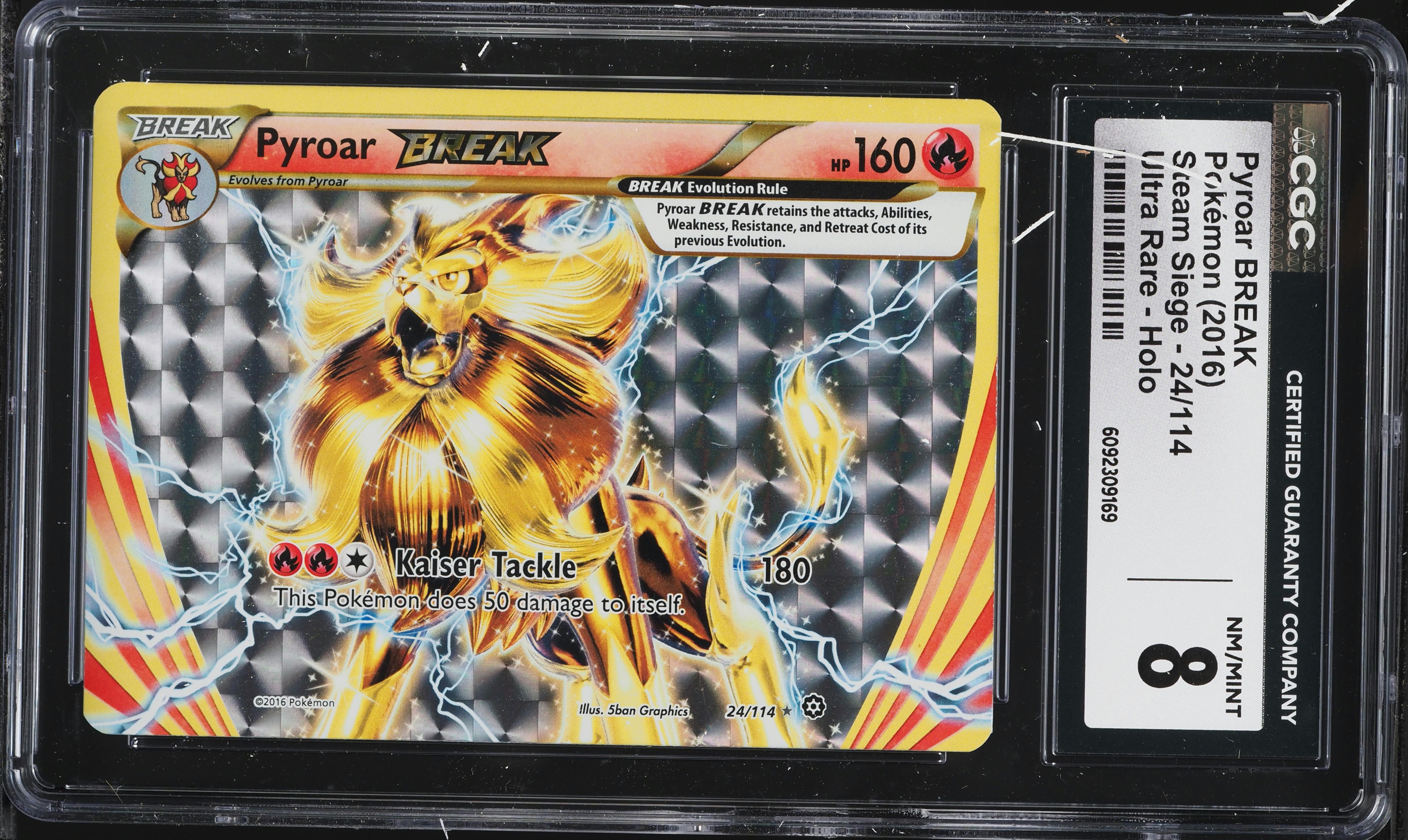 2016 Pokemon XY Steam Siege Alt Art Pyroar BREAK #24 CGC 8 NM-MT on  Fanatics Collect
