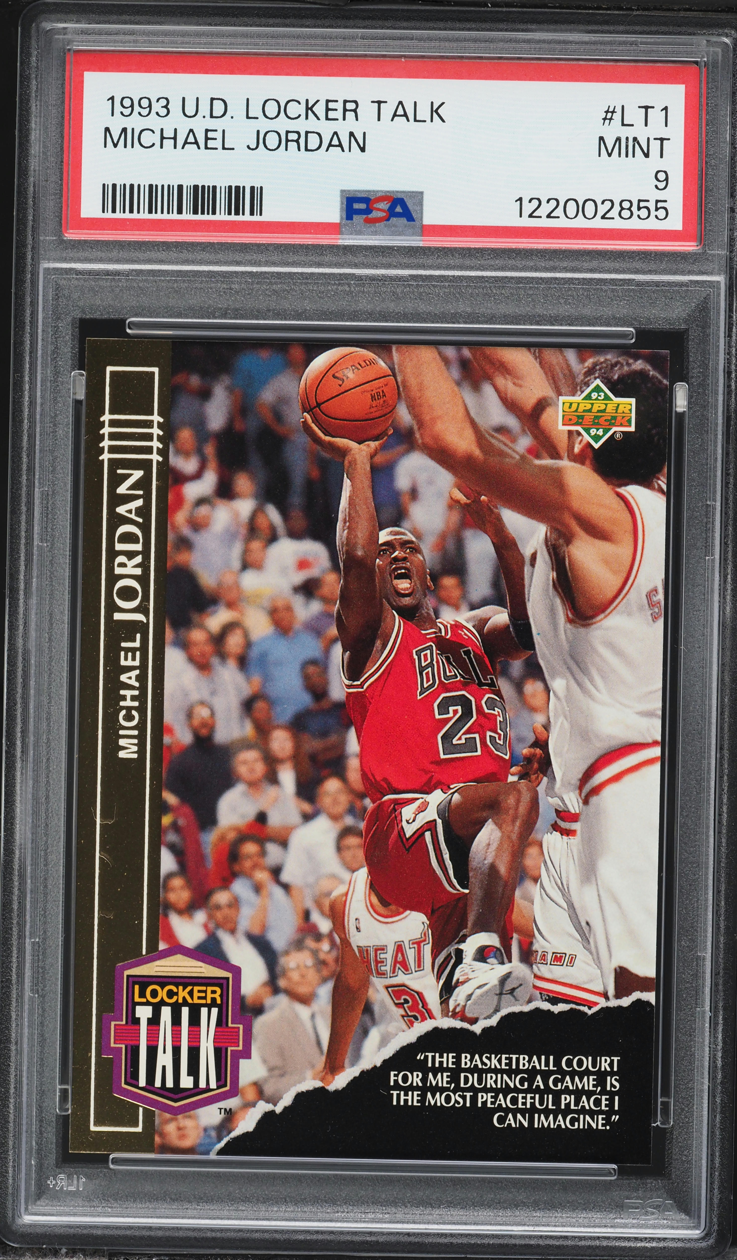 1993 Upper Deck Locker Talk Michael Jordan PSA 9 MINT on Fanatics