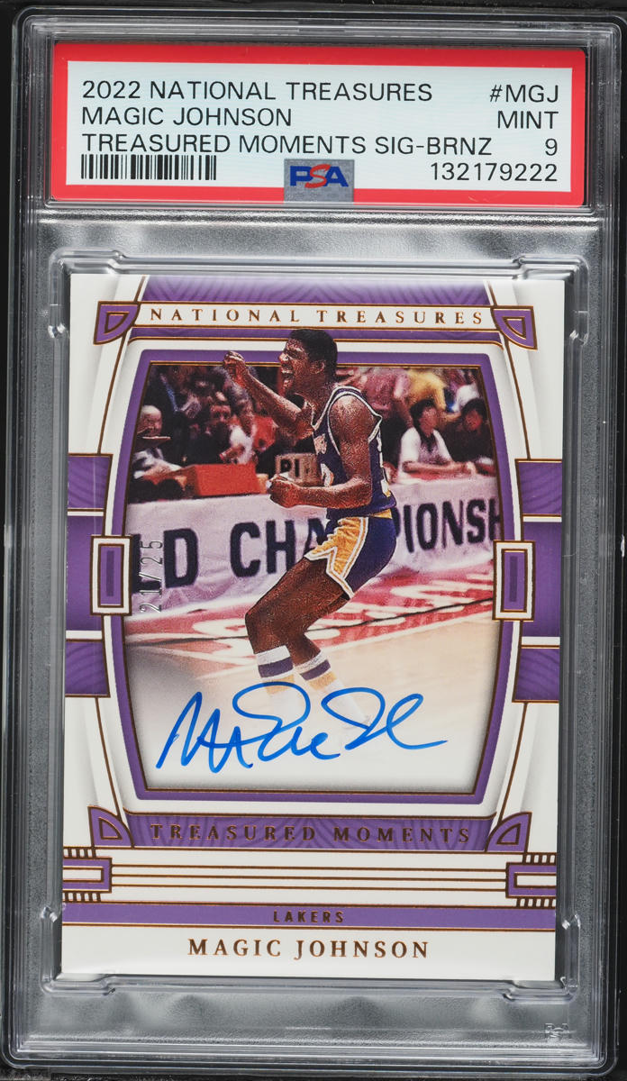 2022 National Treasures Treasured Moments Bronze Magic Johnson