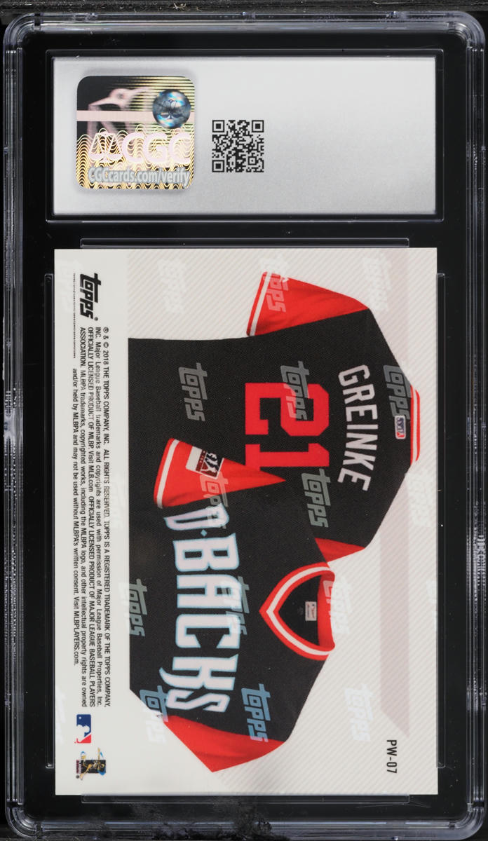 2018 Topps Now Players Weekend Zack Greinke #PW-07 CGC 9 MINT