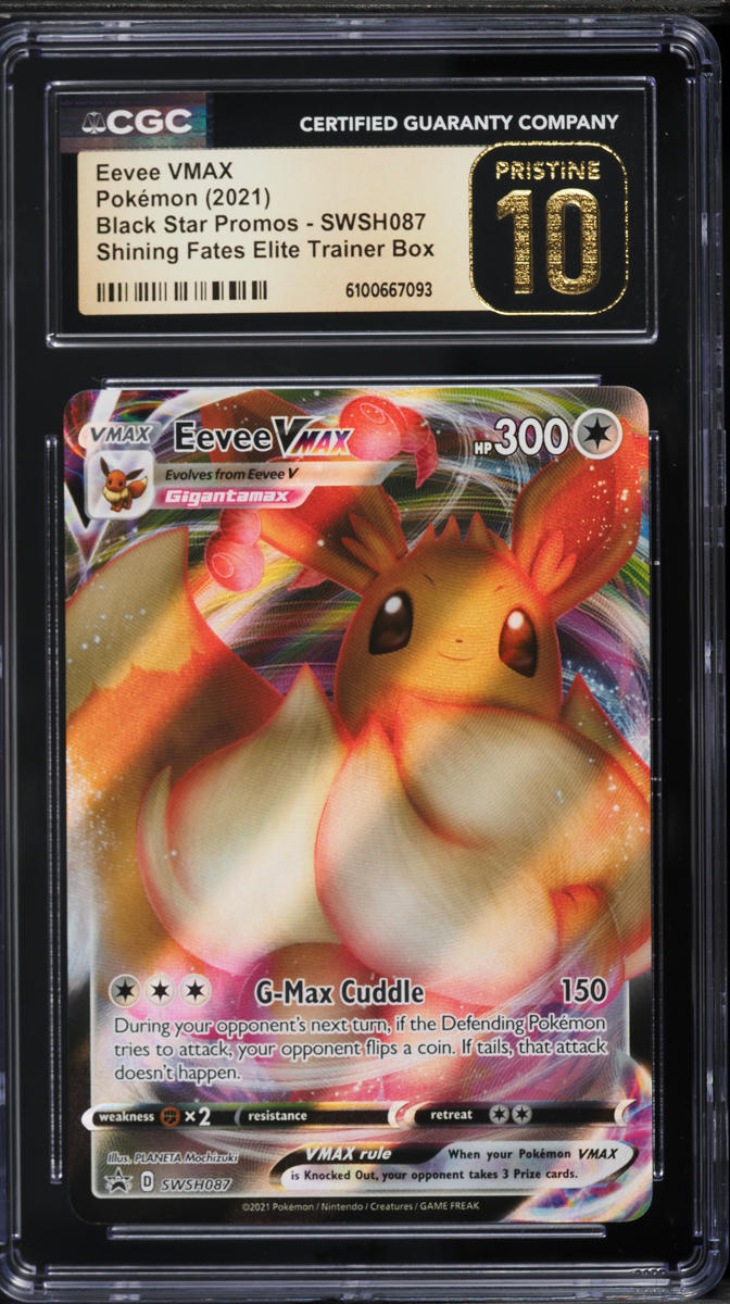 2021 Pokemon Sword & Shield Shining Fates ETB Full Art Eevee VMAX