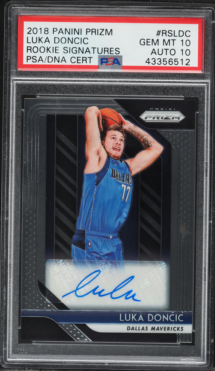 2018 Panini Prizm Signatures Luka Doncic ROOKIE AUTO DNA 10 #RS