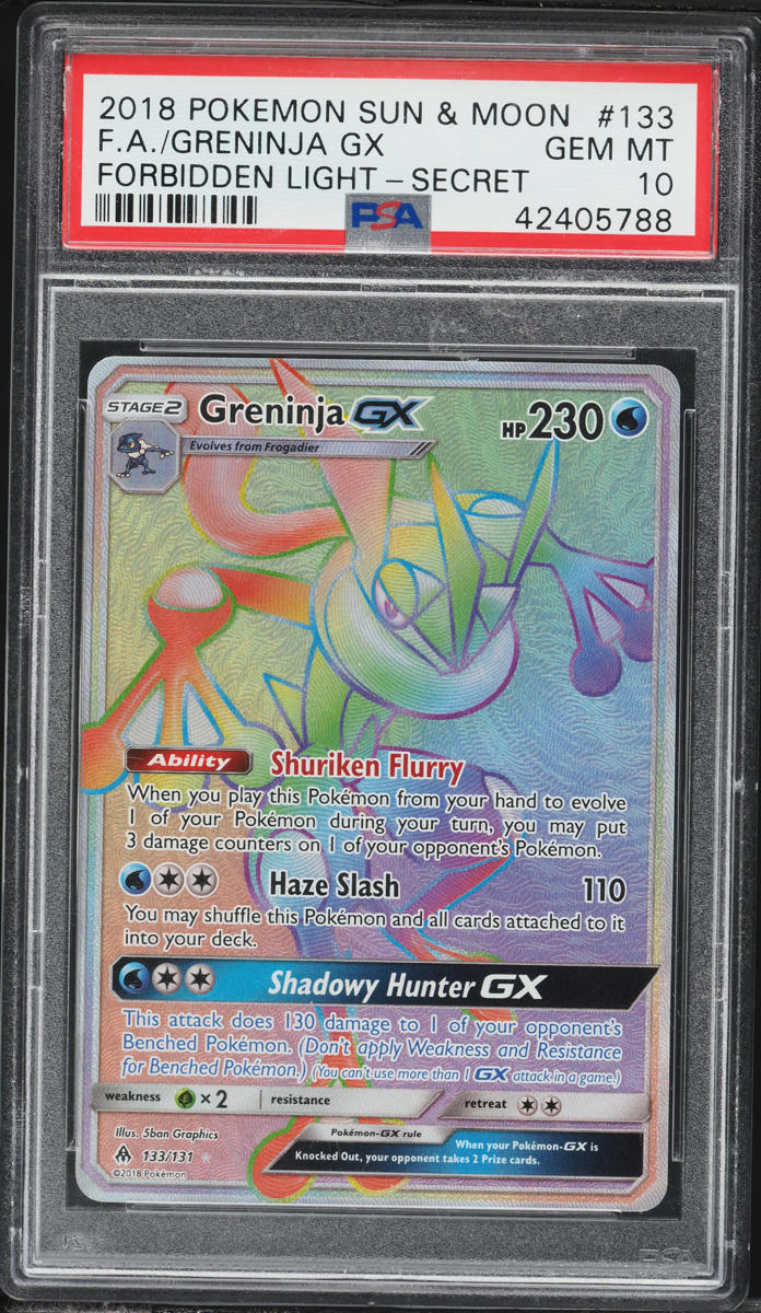 pokemon card whitening Tyranitar GX - 223/214 Hyper Secret Rainbow Rare