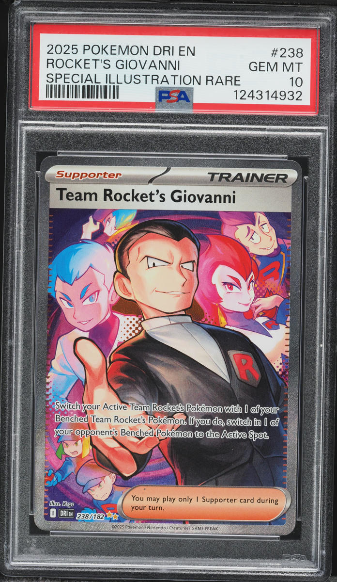 2025 Pokemon Scarlet & Violet Destined Rivals SIR Rocket's Giovanni #238 PSA 10 GEM MINT