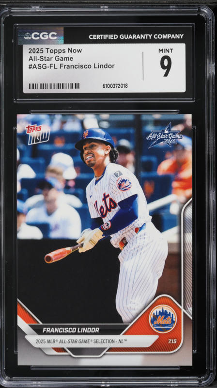 2025 Topps Chrome Logofractor Francisco Lindor #170 CGC AUTH on 