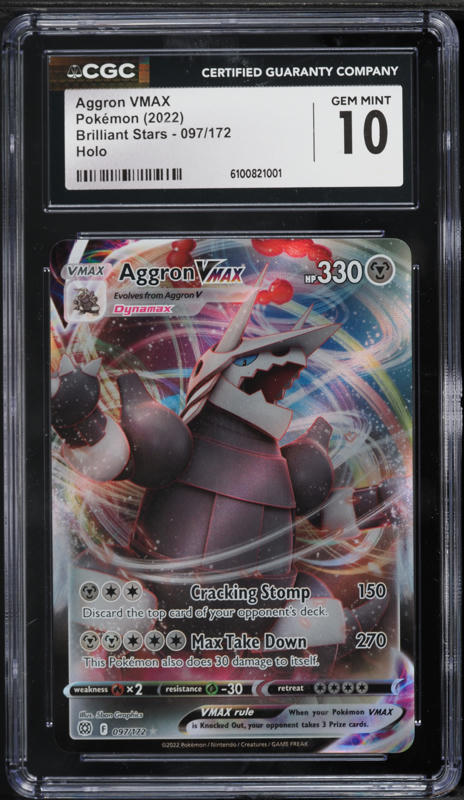 aggron vmax pokemon card value Aggron VMAX #97 Prices | Pokemon Brilliant Stars