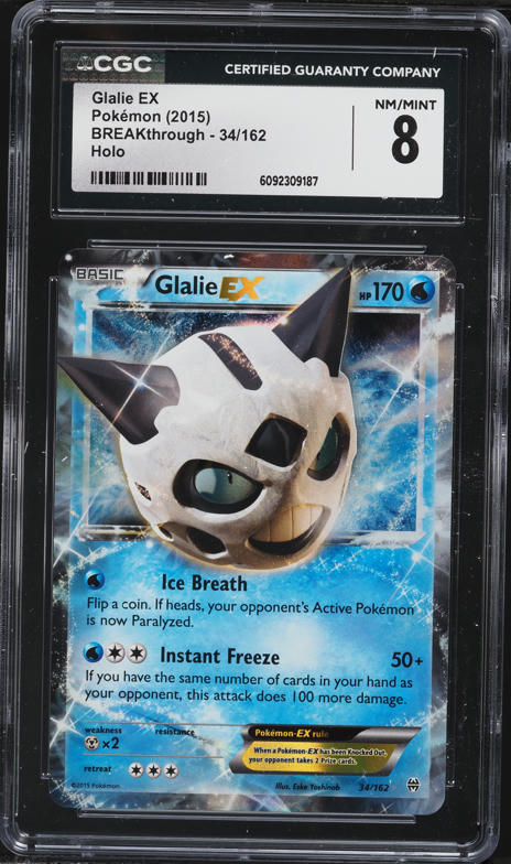 glalie pokemon card - Glalie-EX (34/162) - XY Breakthrough Water Water Ice Fang (30) Flip a coin Glalie - SV06: Twilight Masquerade